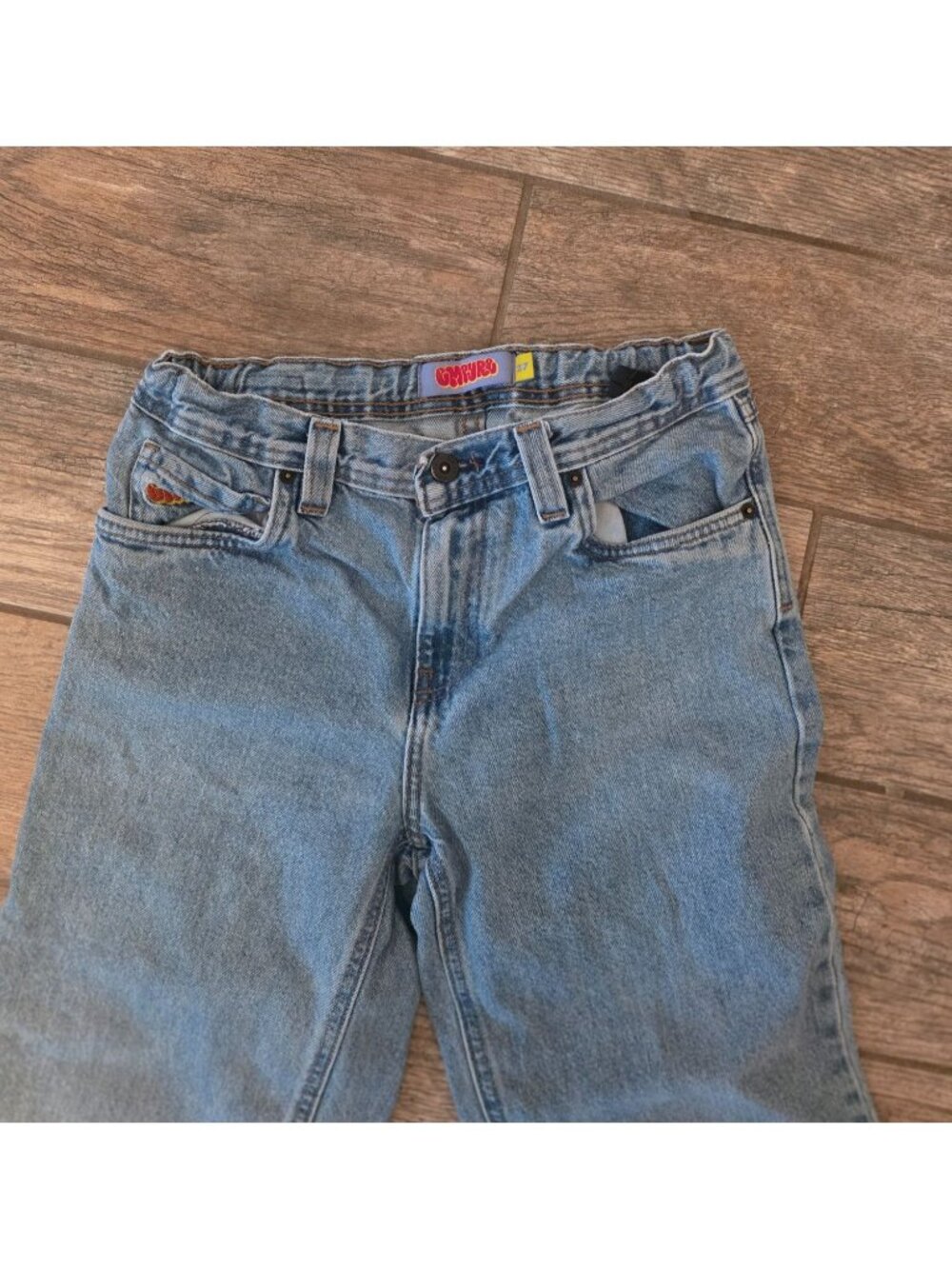 Vtg Empyre Straight Leg Jeans Cotton size 27 Adjustable Waist - Picture 2 of 12